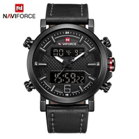 naviforce mens watches quartz sports clock luxury men watch with box set for sale male leather waterproof military wrist watch
