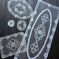 special cotton handmade crochet table runner cloth cover dining lace coffee tablecloth mat hotel christmas party wedding decor