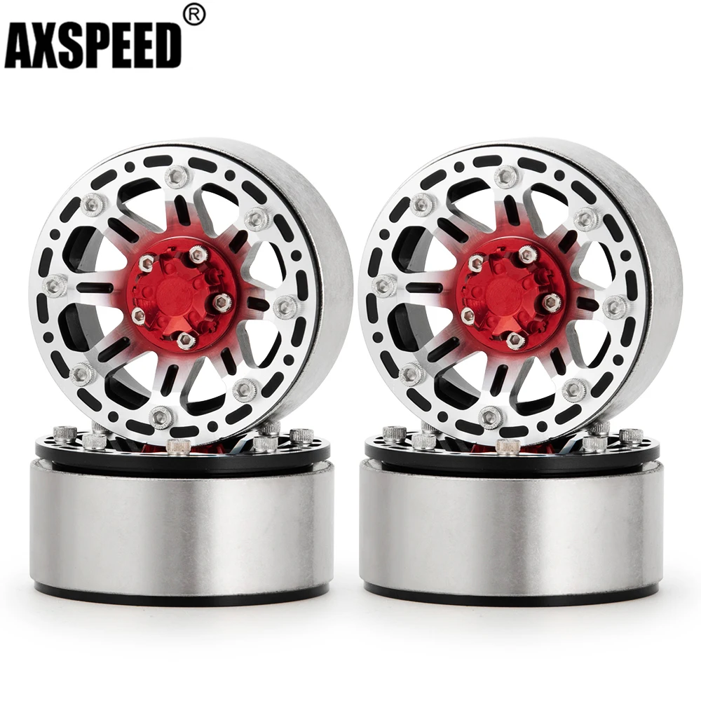 

AXSPEED 4 шт. Металл 1,9 дюйма Beadlock Колесные диски Ступица колеса для Axial SCX10 90046 CC01 D90 D110 1/10 RC Гусеничный автомобиль