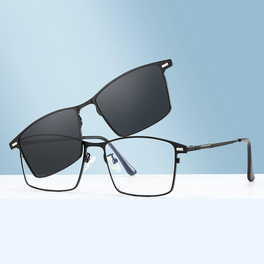 VCKA 3 в 1 квадратные фотохромные поляризационные солнцезащитные очки для