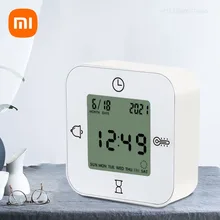 Xiaomi-protmex xiaofei Risveglio 4 in 1, timer, distanza, multifunzionale, quadrato, oblast, allarme, temperatura, umidità, casa, casa