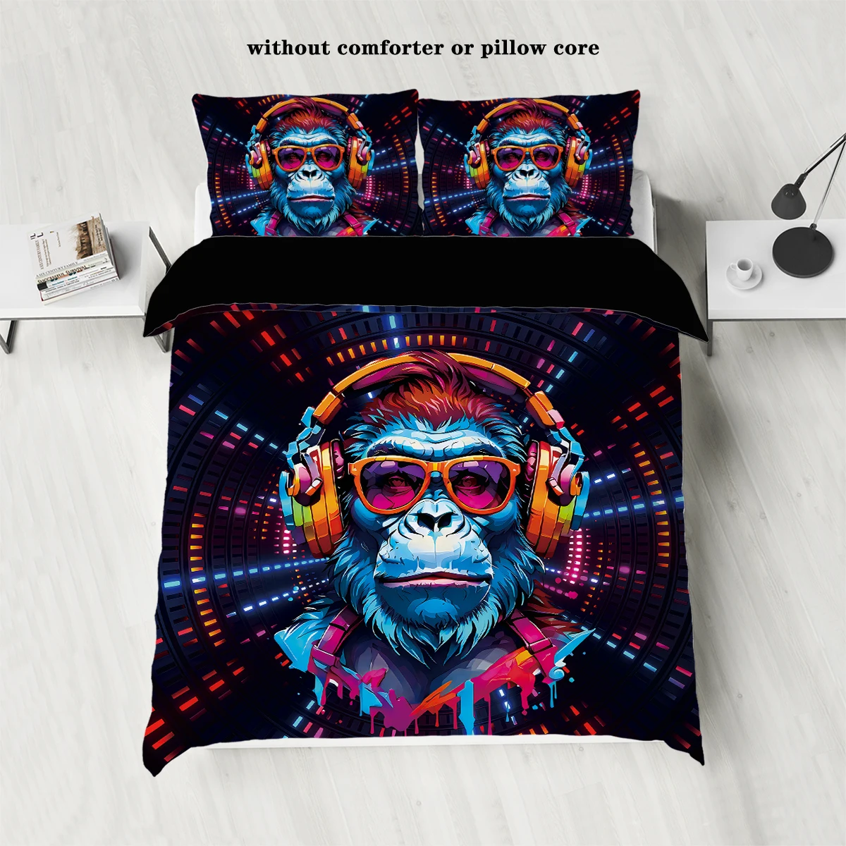 Комплект пододеяльников из полиэстера и хлопка с мультяшным принтом рисунком