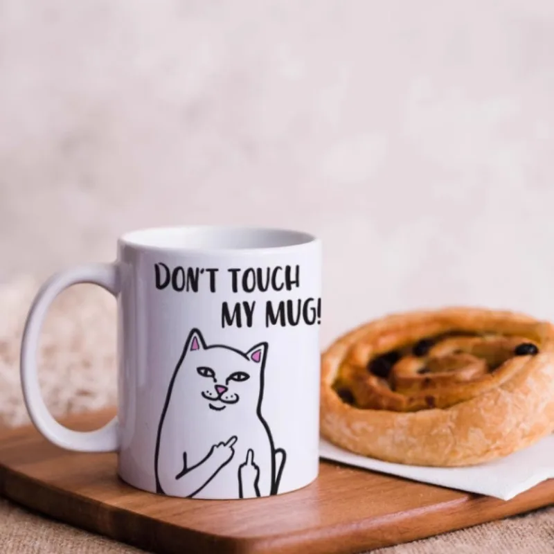 Забавная кофейная кружка с котом разноцветная керамическая чашка 3D эффектом