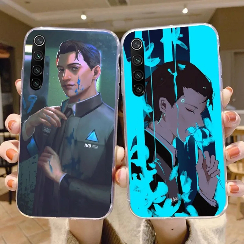 

Чехол для телефона с игрой Детройт Коннор для Xiaomi 13, 12, 11T, 10, 9, Redmi Note 11, 10, 10S Pro, Redmi 9, 9A, прозрачный чехол для телефона