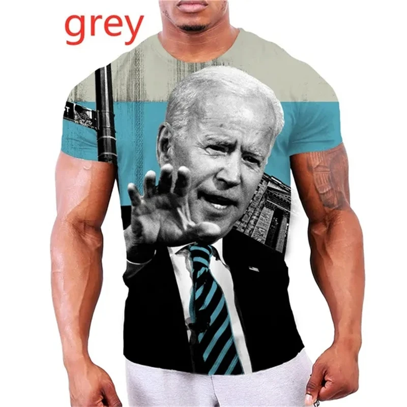

Summer Men T Shirts Funny Joe Biden 3d Printed T-Shirt Casual Fashion Short Sleeve Tees Tops Classic Streetwear Loose Apparel