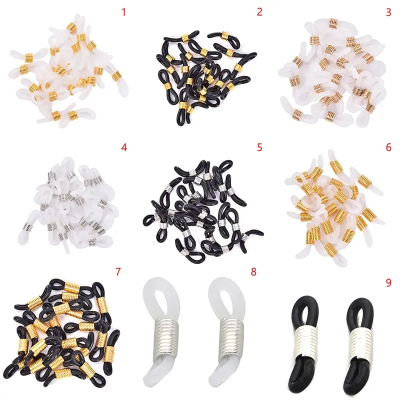 

20pcs/Lot Ear Hook Spectacles Chain Strap Retainer End Loop Connector Glasses Retainer Ends Rope Sunglasses Cord Holder