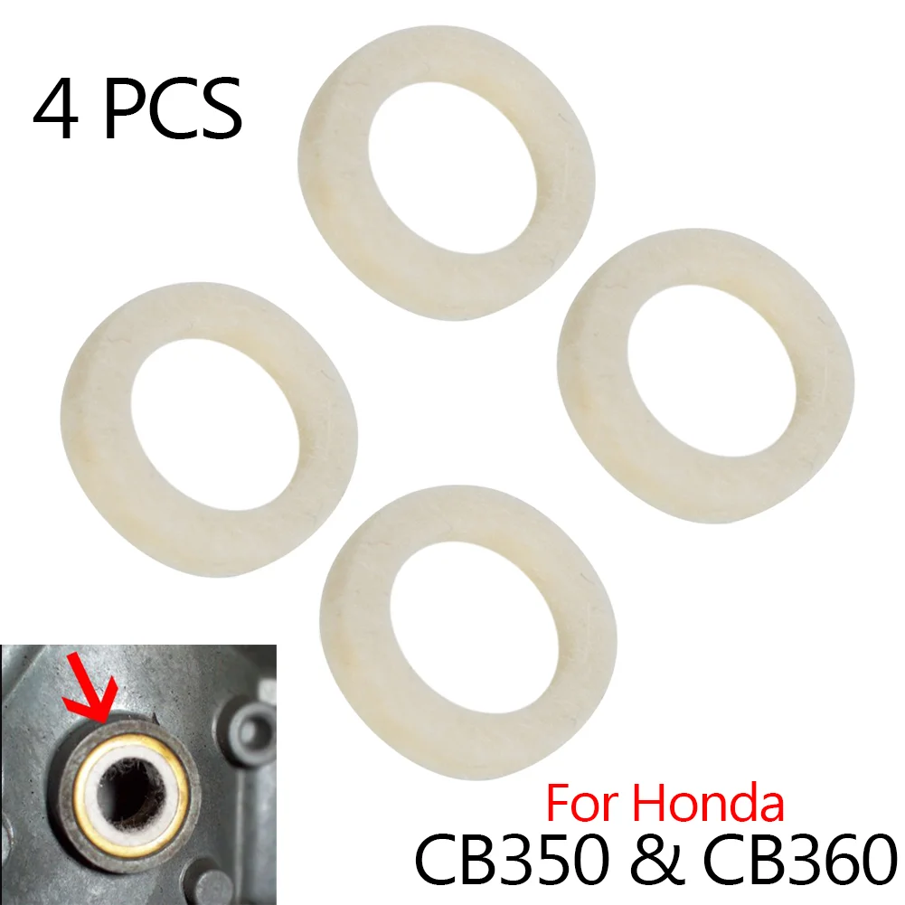 Фетровый мотоциклетный карбюратор 4x CB350G, модель ось дросселя, комплект уплотнений для Honda CB350 1968-1973 CB360 73-77 CB360G CB360T