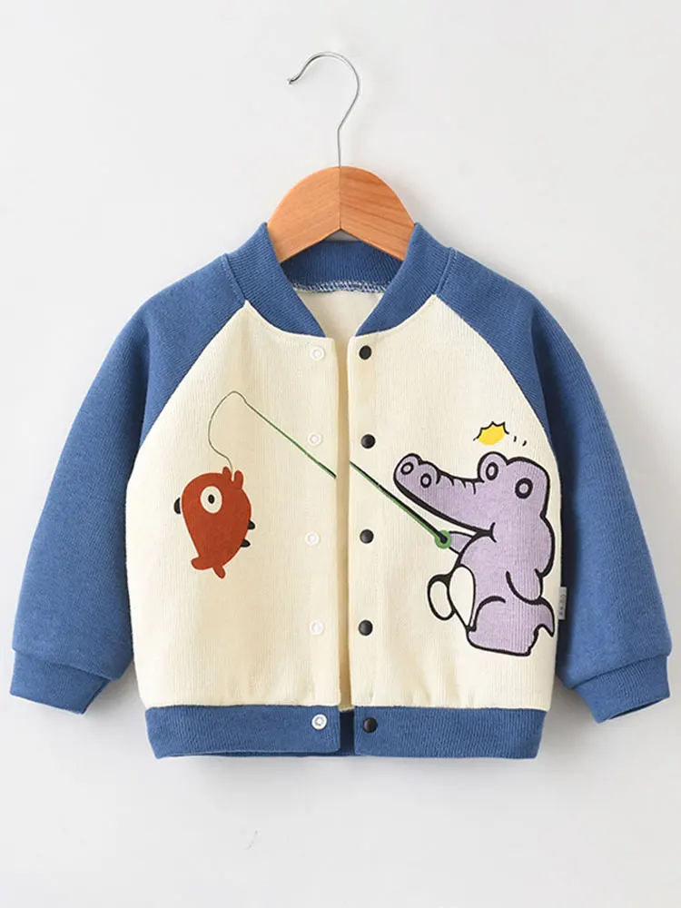 

Long Sleeve Cardigan Coat Cute Cartoon Kids Knitted Jacket Boys Toddler Fall Clothes Girls Jackets Kids Clothes Girls Spring