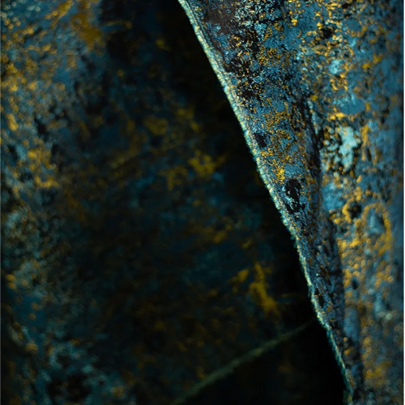 Жаккардовый жаккардовый жакет в китайском стиле Ципао синего и зеленого цвета с