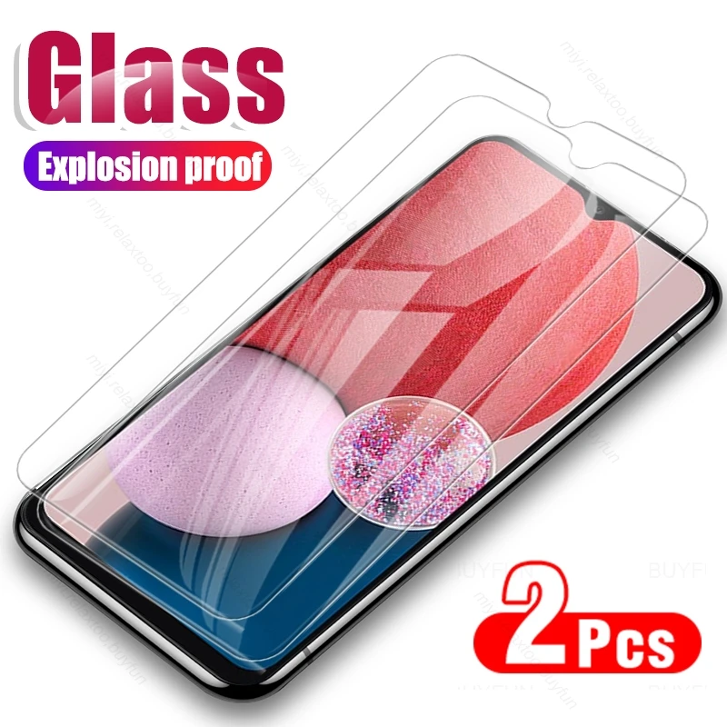 

2PCS Protective Glass For Samsung Galaxy A 13 23 53 A13 A23 4G A33 A53 A73 M23 M33 M53 5G 2022 Full Cover Screen Protectors Film