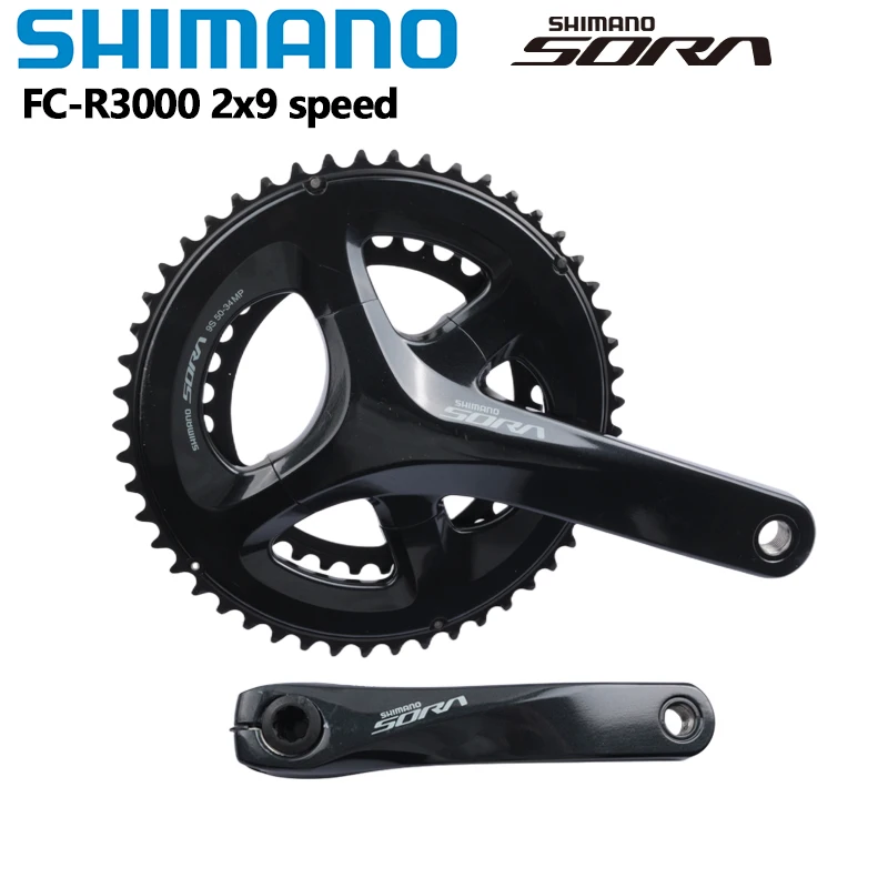 Shimano Sora FC-R3000 Crankset 2x9 Speed 170mm 175mm 50-34T With BB-RS500 Road Crank For Road Bike Bicycle