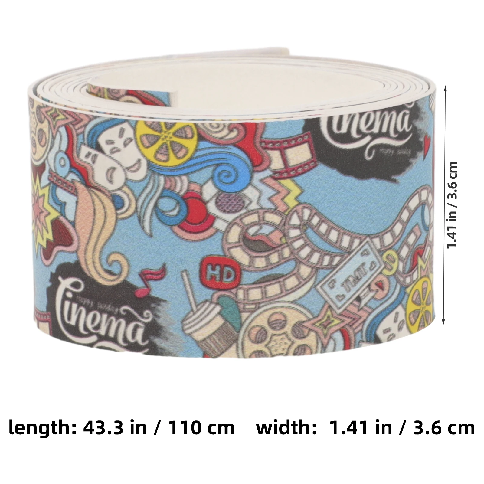 karbowany kot morski nadruk z motywem filmu pochłaniający pot pas do badmintona klaskanie gumowy tenis suchy antypoślizgowy antyperspiracyjny