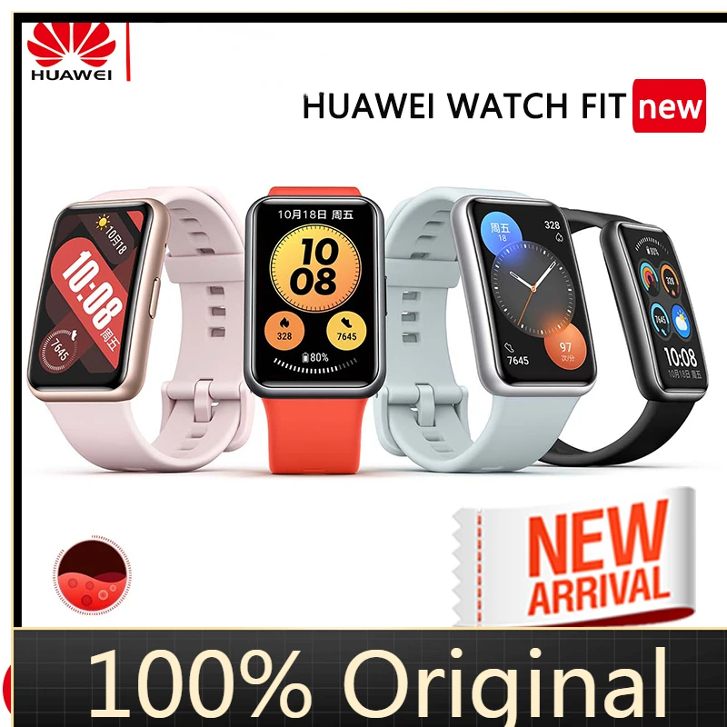 

HUAWEI Watch FIT New Smart Watch All-Day SpO2 Monitoring1 Long Battery Life 1.64" AMOLED Display