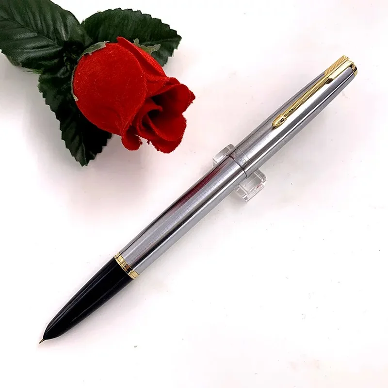 Yongsheng 601 иридиевая перьевая ручка из нержавеющей стали поршневая для письма школы