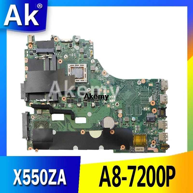 

Материнская плата для ноутбука X550ZA для Asus X550ZE X550ZA K550Z A555Z VM590Z A8-7200P LVDS оригинальная материнская плата 100% ТЕСТ ОК