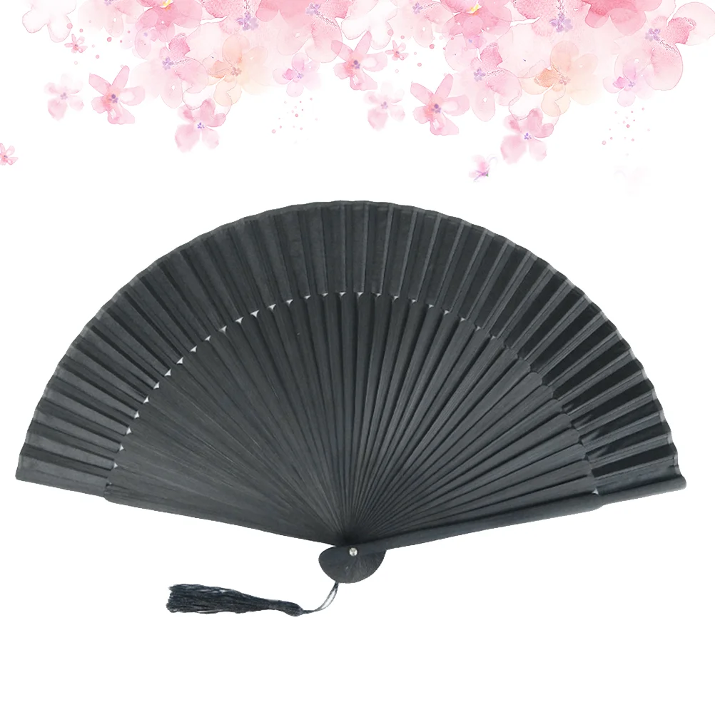 Bamboo Large Miss Man Foldable Hand Fan Men Gifts Wooden Chinese Folding Handheld