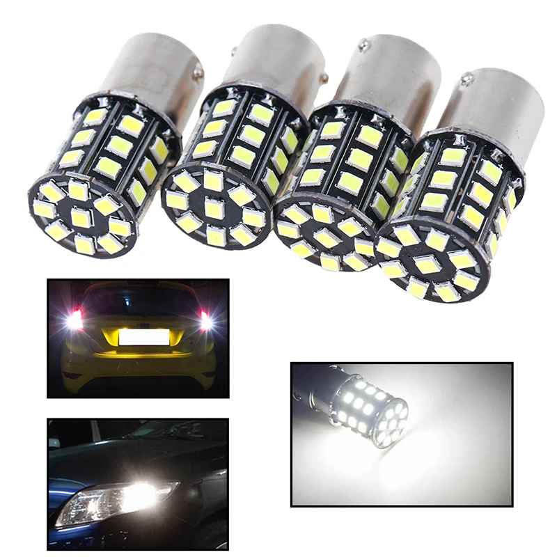 4 шт. 1156 BA15S 2835 33-SMD белая лампа автомобильная поворота стоп-сигналы
