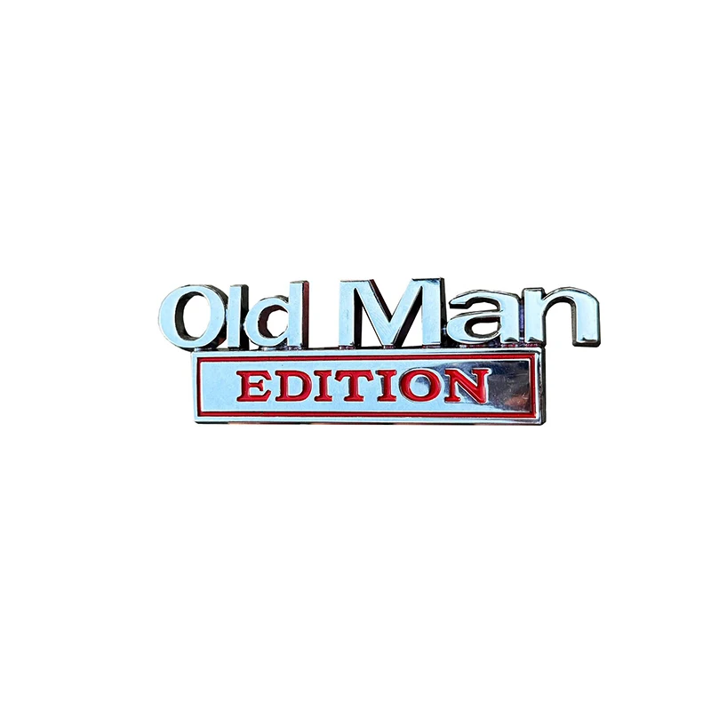 

Автомобильная 3D металлическая хромированная наклейка, эмблема OLD MAN EDITION, значок с логотипом, багажник автомобиля, кузов, дверь, Стайлинг, наклейки, автоаксессуары
