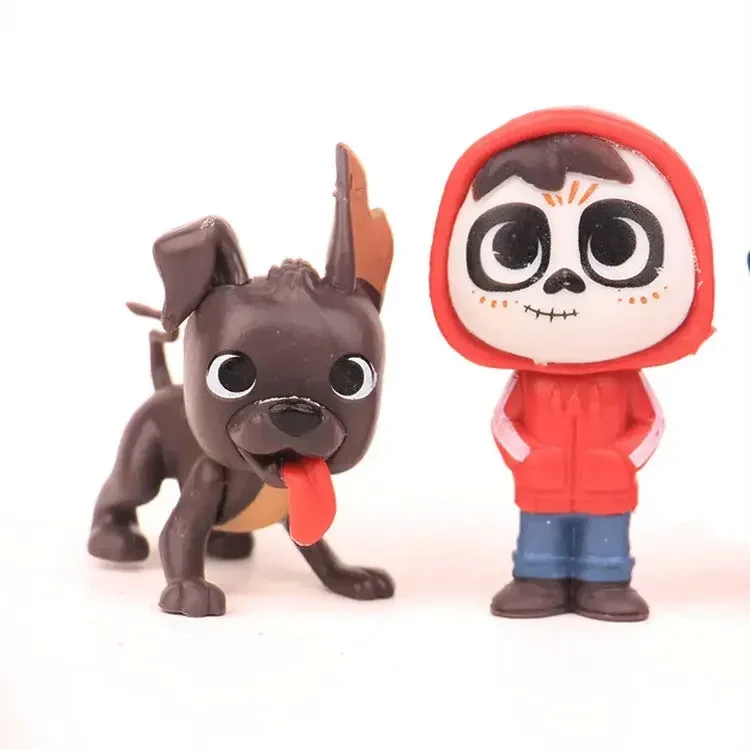 [Забавный] 8 шт./лот 5-8 см фильм COCO Miguel Riveras фигурку игрушки коллекция Miguel/Ernesto de la Cruz