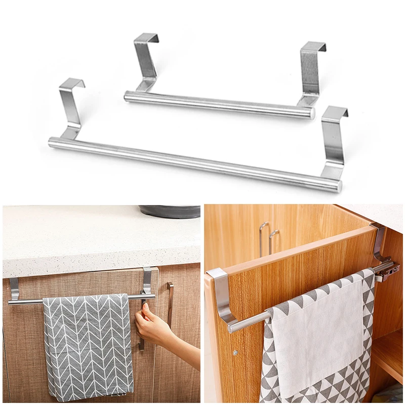 Rack Bathroom Towel Holder Stand Kitchen Cabinet Door Hangin