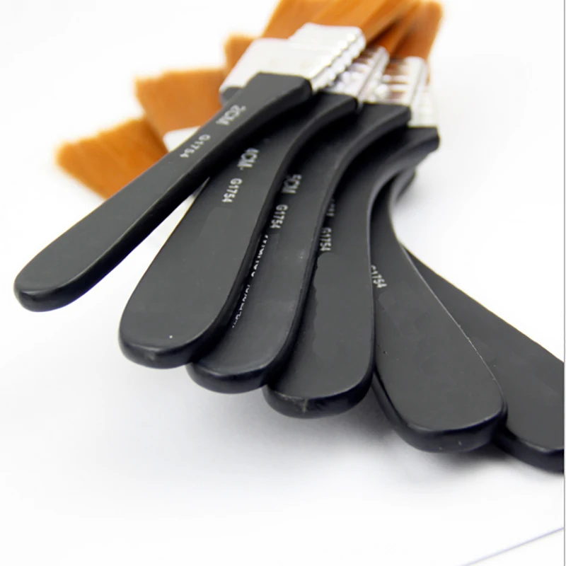 Кисть для рисования нейлоновая 6 видов деревянная Чистящая Щетка