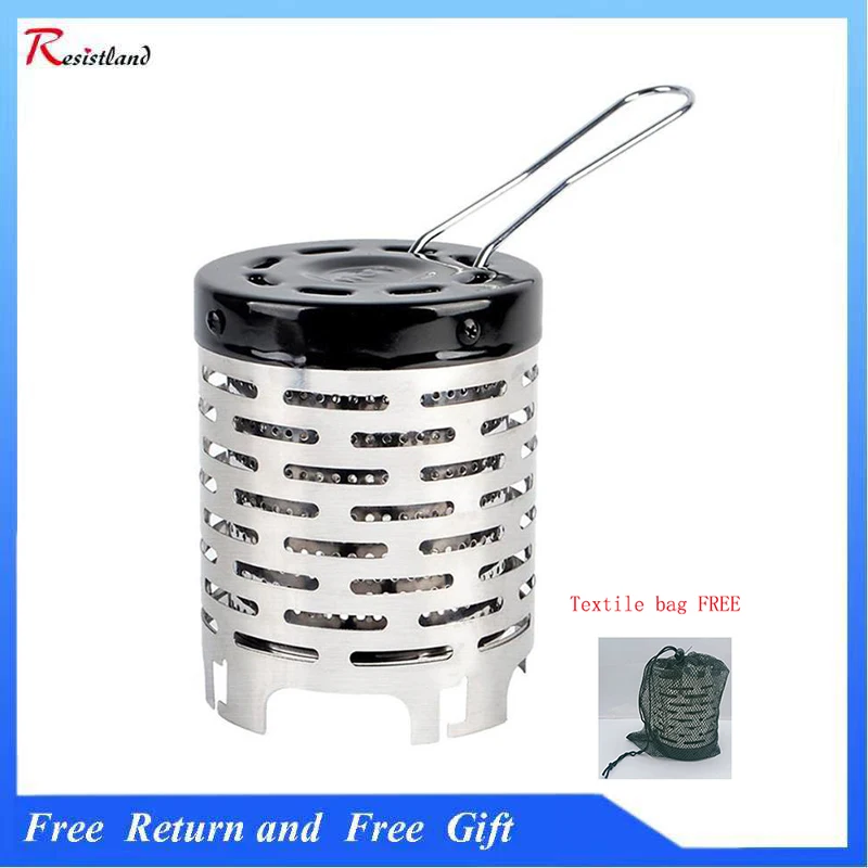 

Mini Heater Stove Wear-resistant Outdoor Camping Gas Heater Stove Portable Steel Warmer Heating Cover Equipment