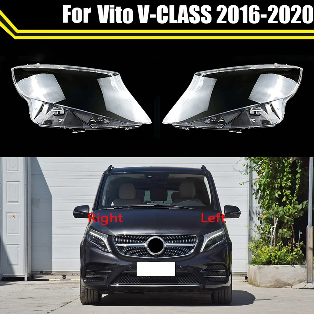 

Car Front Headlight Lens Cover Shell For Mercedes-Benz Vito V-CLASS 2016-2020