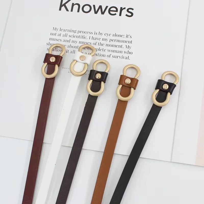

Cinturón mujer Luxury designer brand small waist belt female dress fashion decoration knot small belt Belts for women 명품 벨트 남성