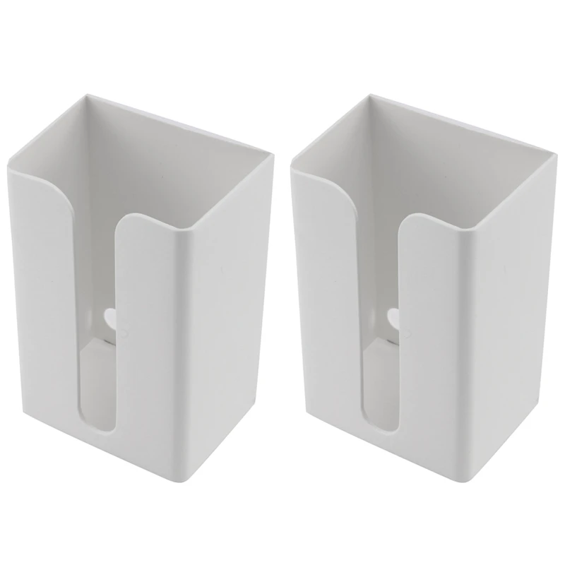 

2X Kitchen Tissue Box Non Perforated Paper Storage Box Drawer Toilet Wall Mounted Tissue Holder Toilet Tissue Box