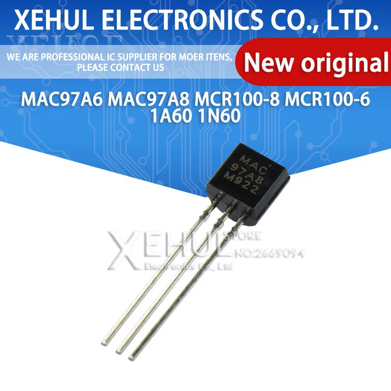 20-50 шт. MAC97A6 MAC97A8 MCR100-8 1A60 1N60 TO92