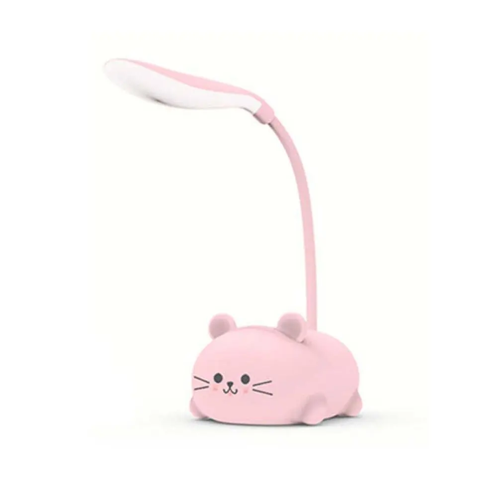 

Rechargeable Student Table Reading Lamp Usb Cartoon Cute Cat Study Night Light Led Child Eye Protection Warm White Desk Lamp