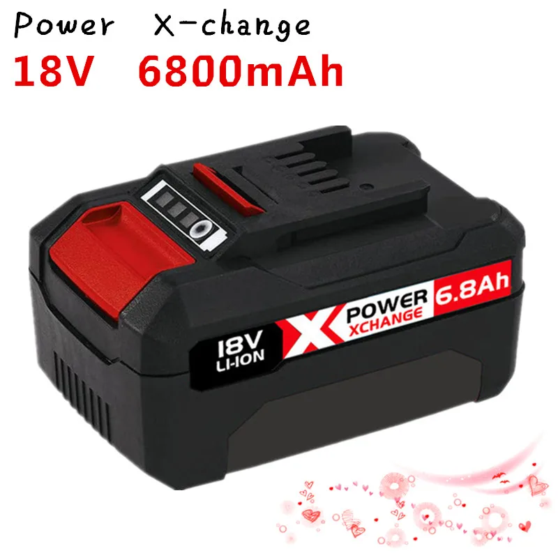

X-Ändern 6800mAh Ersatz für Einhell Power X-Ändern Batterie Kompatibel mit Alle 18V Einhell Werkzeuge batterien mit Led-anzeige