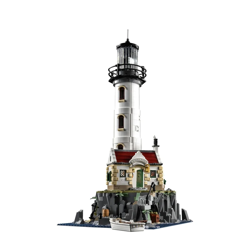 

Motorized Lighthouse Construction model Building Blocks Bricks Christmas Birthday Gifts for kid Educational toy Compatible 21335