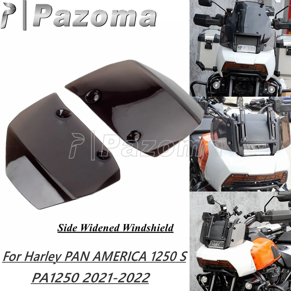 

1 пара обтекателей для мотоциклов, боковой дефлектор ветрового стекла, расширенный ветровой экран для Harley PAN AMERICA 1250 S PA1250 2021-2022
