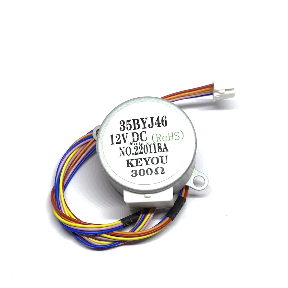 35BYJ46 300 Ом шаговый двигатель постоянного тока 5 в 12 В 24 В редуктор с постоянным магнитом маленький шаговый двигатель ремонт увлажнителя (вал 10 мм)