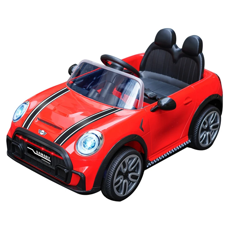 

HY New Children's Electric Car 12V Dual Drive Large Battery Baby Car Rideable Radio Remote 4 Wheeled Vehicle Toys for Boys Gifts