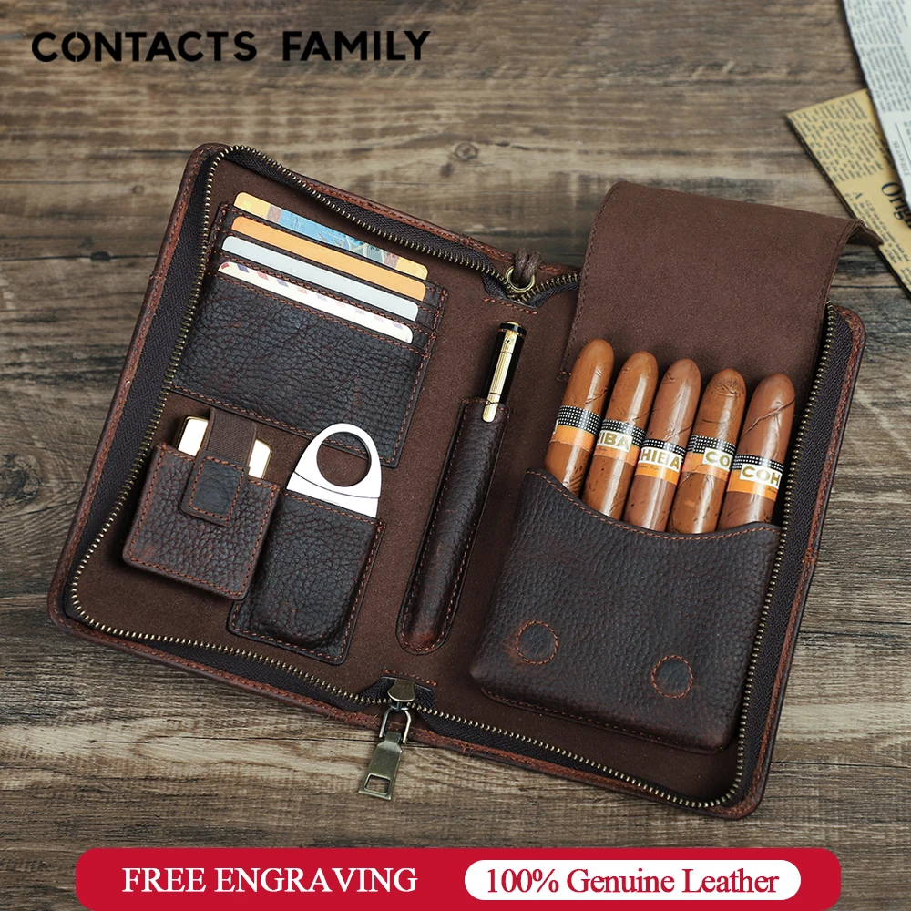 Cutter Pocket Travel Portable Humidor Box Cigars Accessories