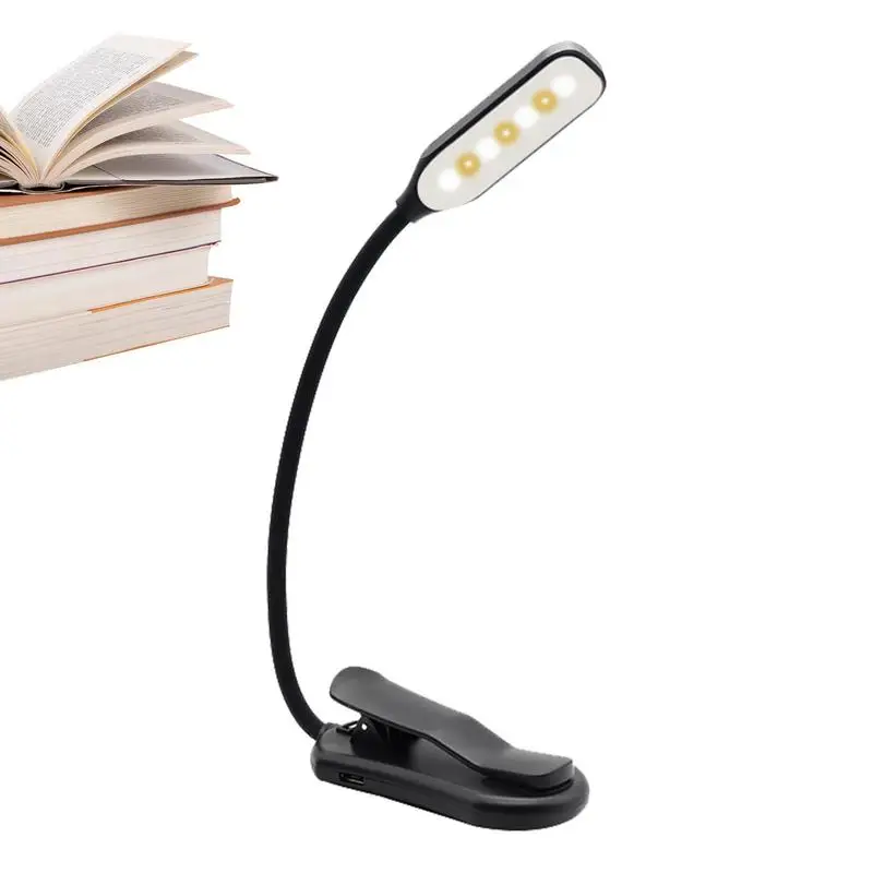 

Детская настольная лампа для дома, подзаряжаемая лампа с зажимом для глаз, освещение для чтения, для чтения в кровати