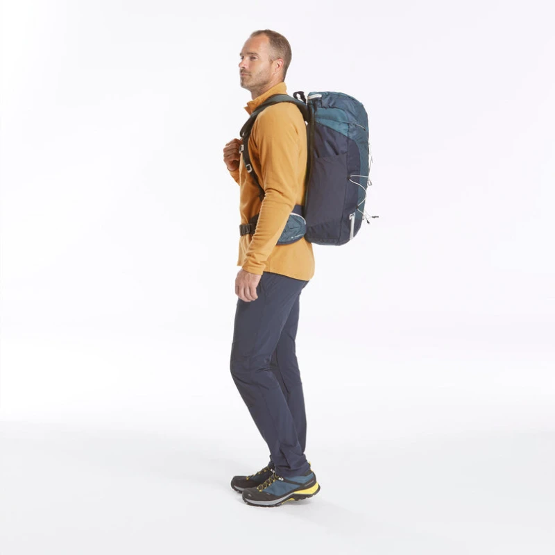 MH100, Adult 40 L Hiking Backpack, Unisex, Blue