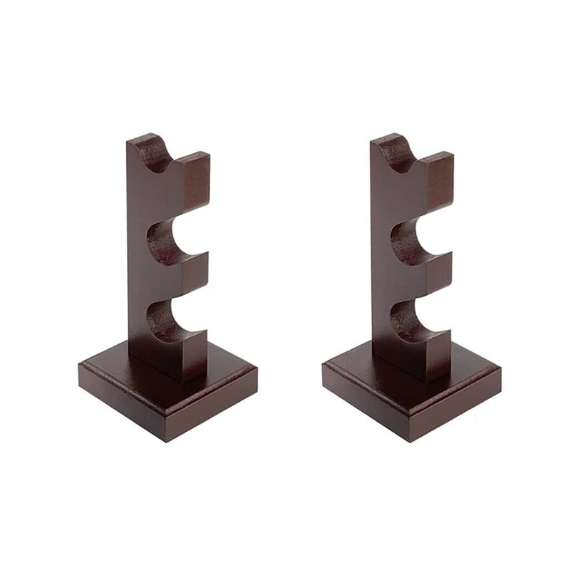 

Wizard Wand Display Stand Wooden Magic Wands Holder 3 Tiered For Collection Brown