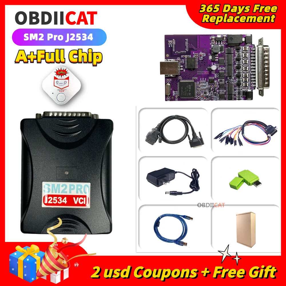 

SM2 Pro J2534 VCI Auto Scanner Function Cover Bench 67in1 Function Read Write ECU Tuning Diagnsotic Programmer Tool PCMTuner