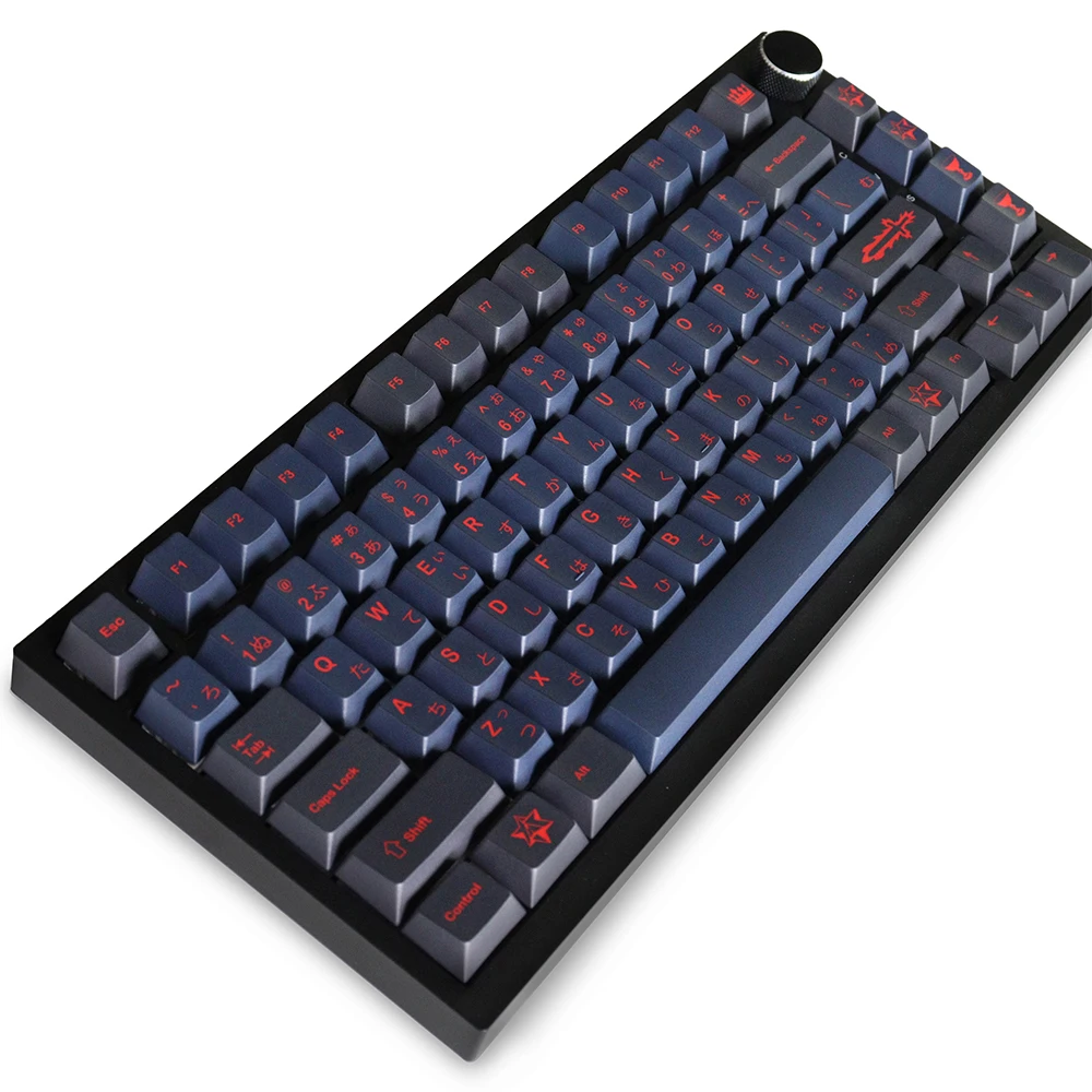 Фото Колпачки для клавиш Alter Cherry, материал PBT, 129 клавиш, пятисторонние колпачки для клавиш Dye-Sub для механической клавиатуры с переключателем 61/64/87/104/108 Mx №1