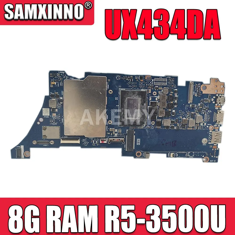 

UX434DA motherboard For ASUS UX434DA UX434D laptop Mainboard UX433FA mainboard tested W/ 8G/R5-3500U