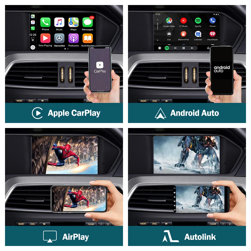 Фото Мультимедийный интерфейсный модуль CarPlay, декодер, беспроводной CarPlay, Android Auto для C-Class W204 2011-2014 №3