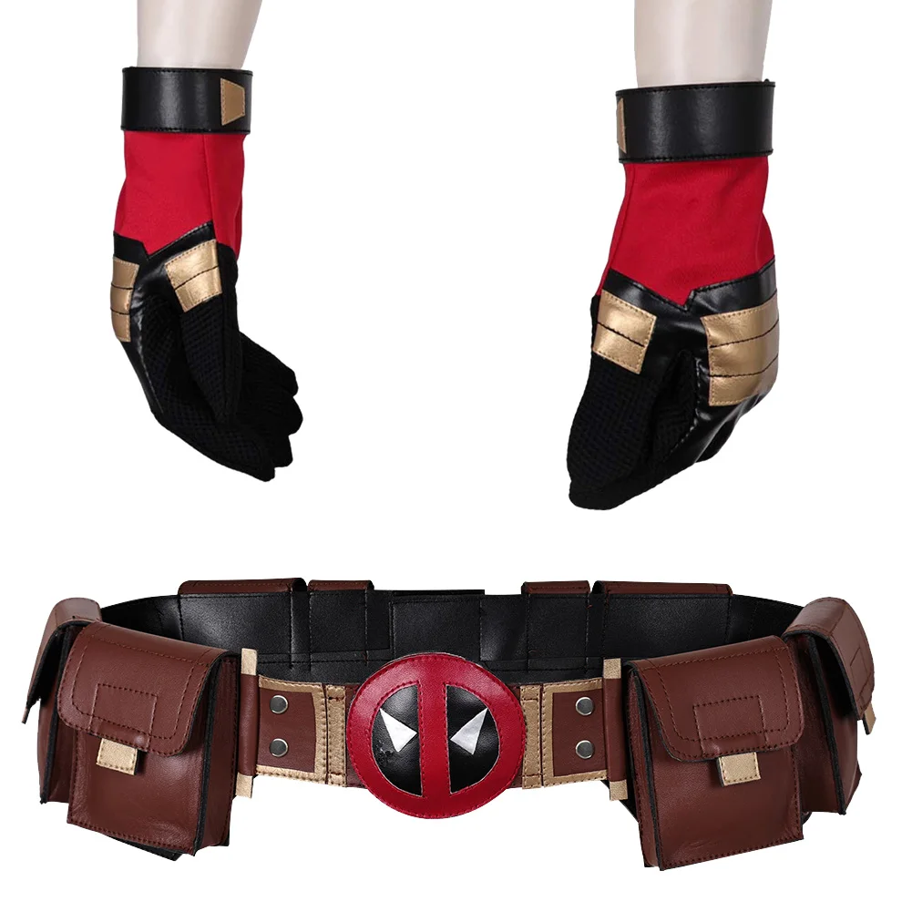 Аксессуары для костюма анти-героя из фильма Deathpool пояс боевые перчатки костюм