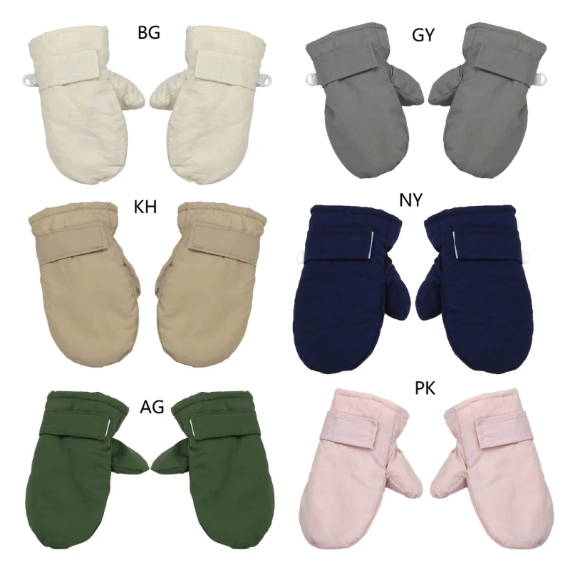 

Baby Toddler Winter Gloves Thicker Lining Warm Gloves Solid Color Winter Gloves DropShipping