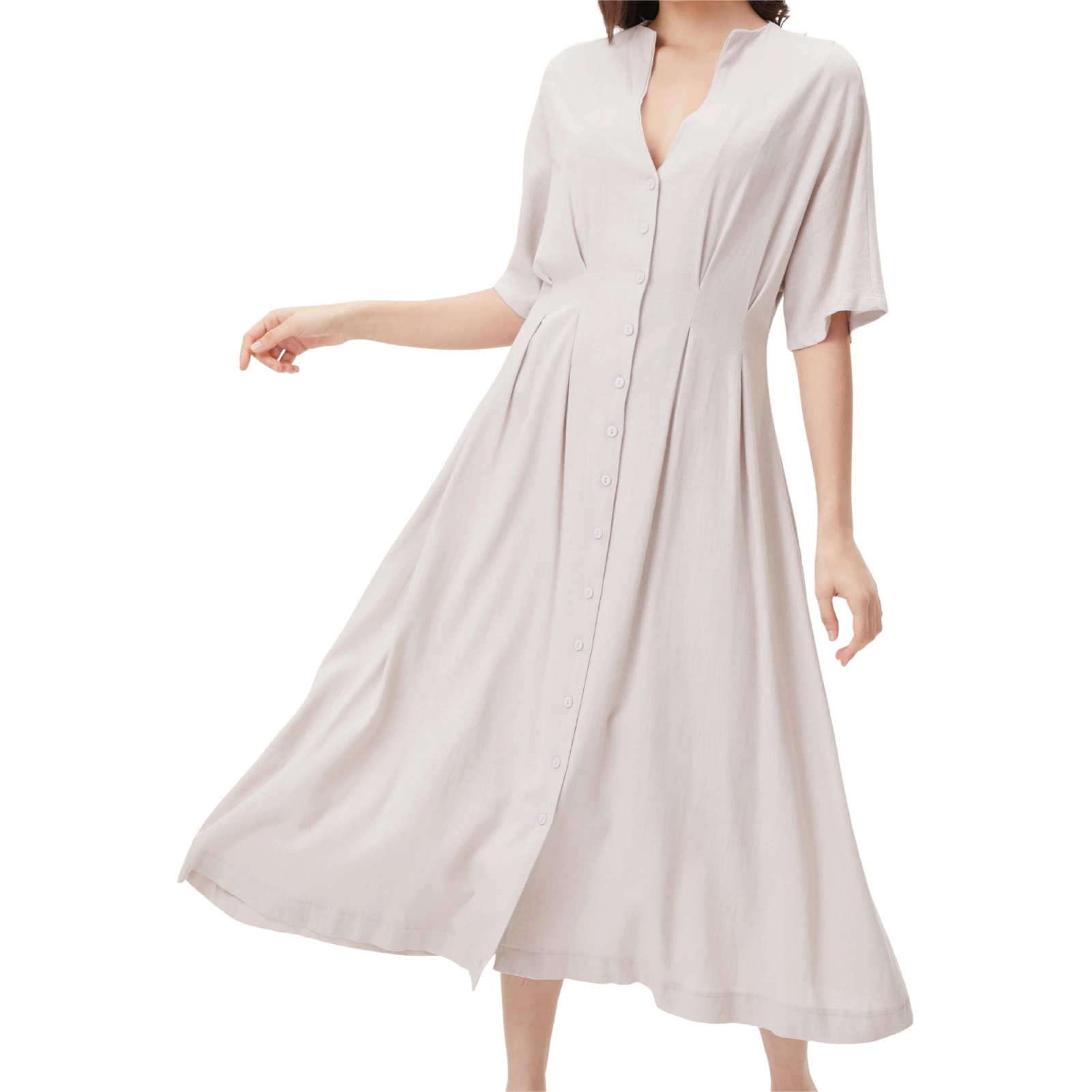 Женское длинное платье с пуговицами вечернее в мусульманском стиле