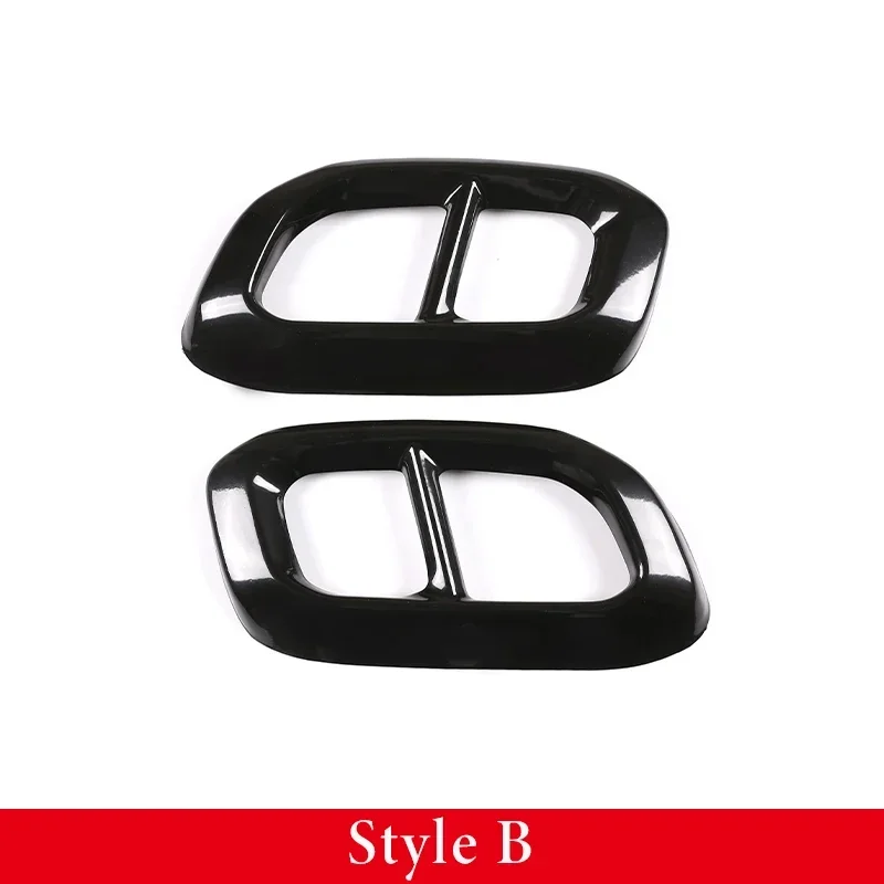 

Для Mercedes-Benz GLE 350 GLE 450 GLC GLS W167 X253 X167 2020 ABS автомобильный глушитель выхлопной трубы хвостовая крышка декоративная наклейка