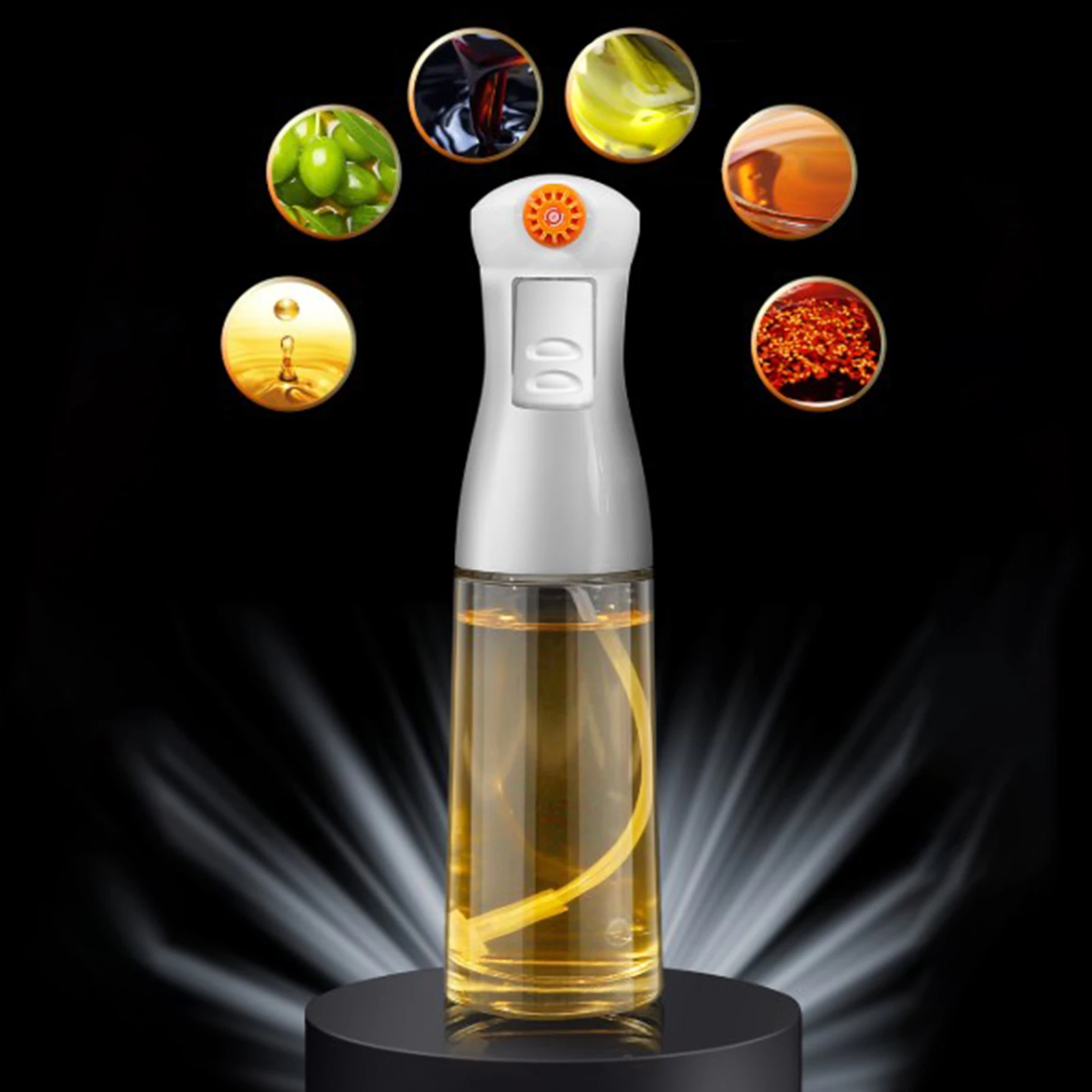 

Olive Oil Sprayer Oil Bottles For Kitchen Portable Olive Oil Spritzer No-Drip Kitchen Vinegar Vegetable Oil Dispenser For Salad