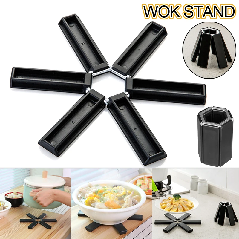 

Non-slip pot pad creative heat eat mat Kitchen folded against the hot pad table mat The dishes insulation pad 18.7cm